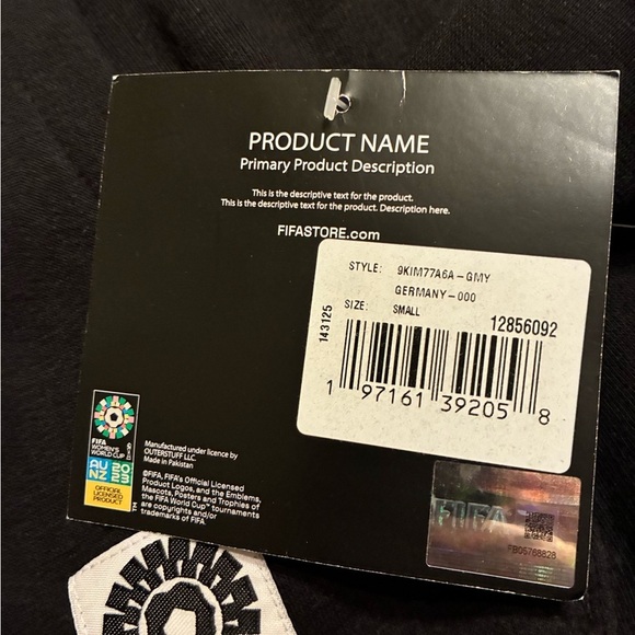 Men’s s FIFA Women's World Cup Black and White Hoodie Small - Picture 6 of 6